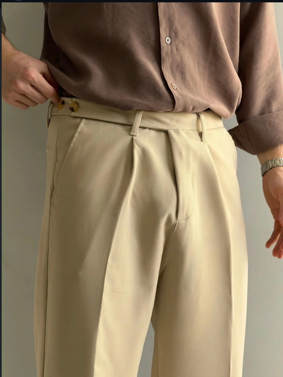 Relaxed Fit Stoffhose