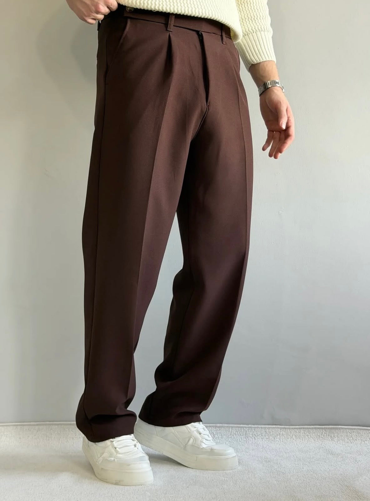 Relaxed Fit Stoffhose