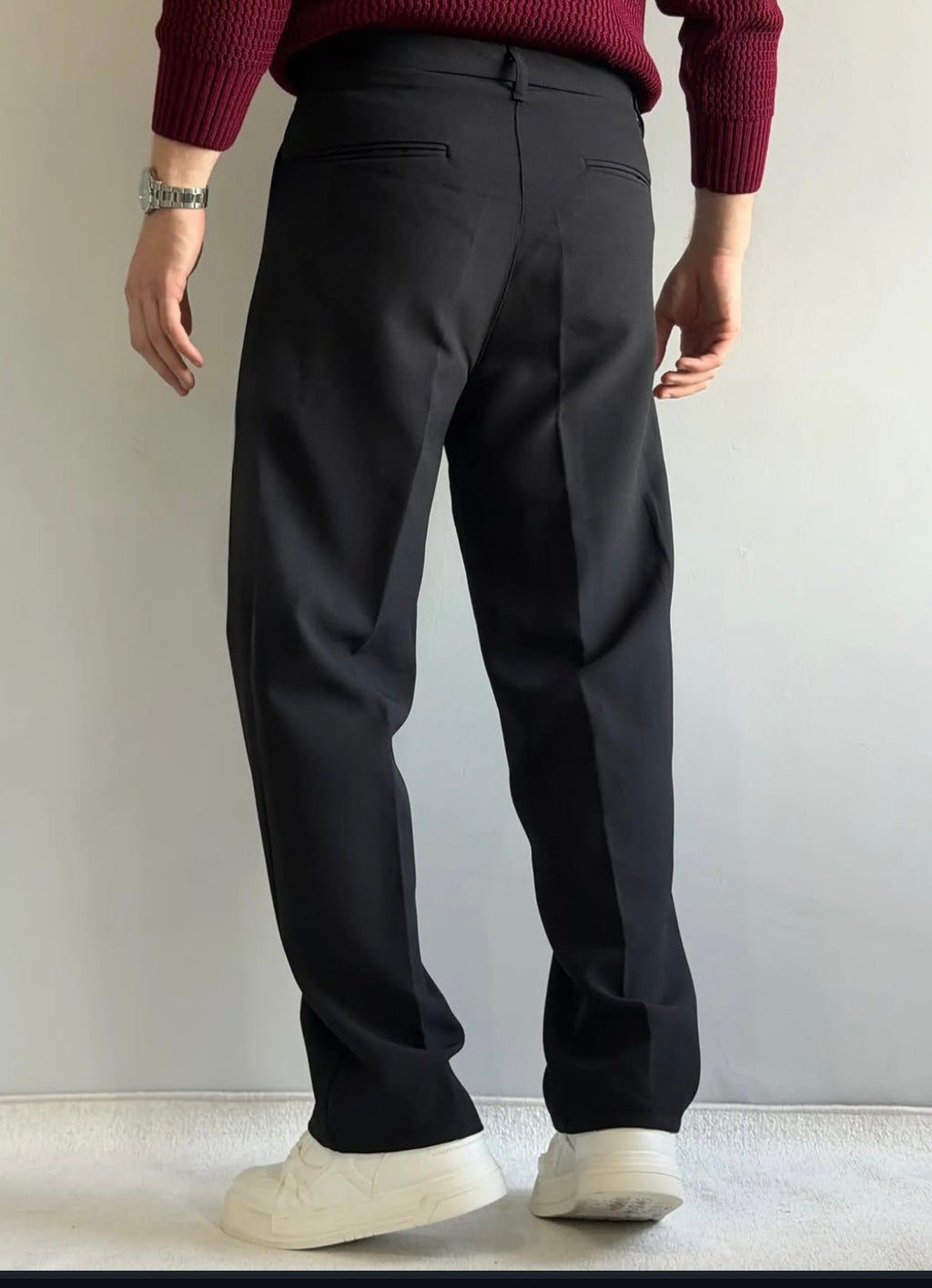 Relaxed Fit Stoffhose