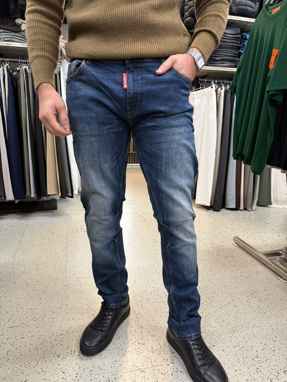Slim-Fit Icon Jeans