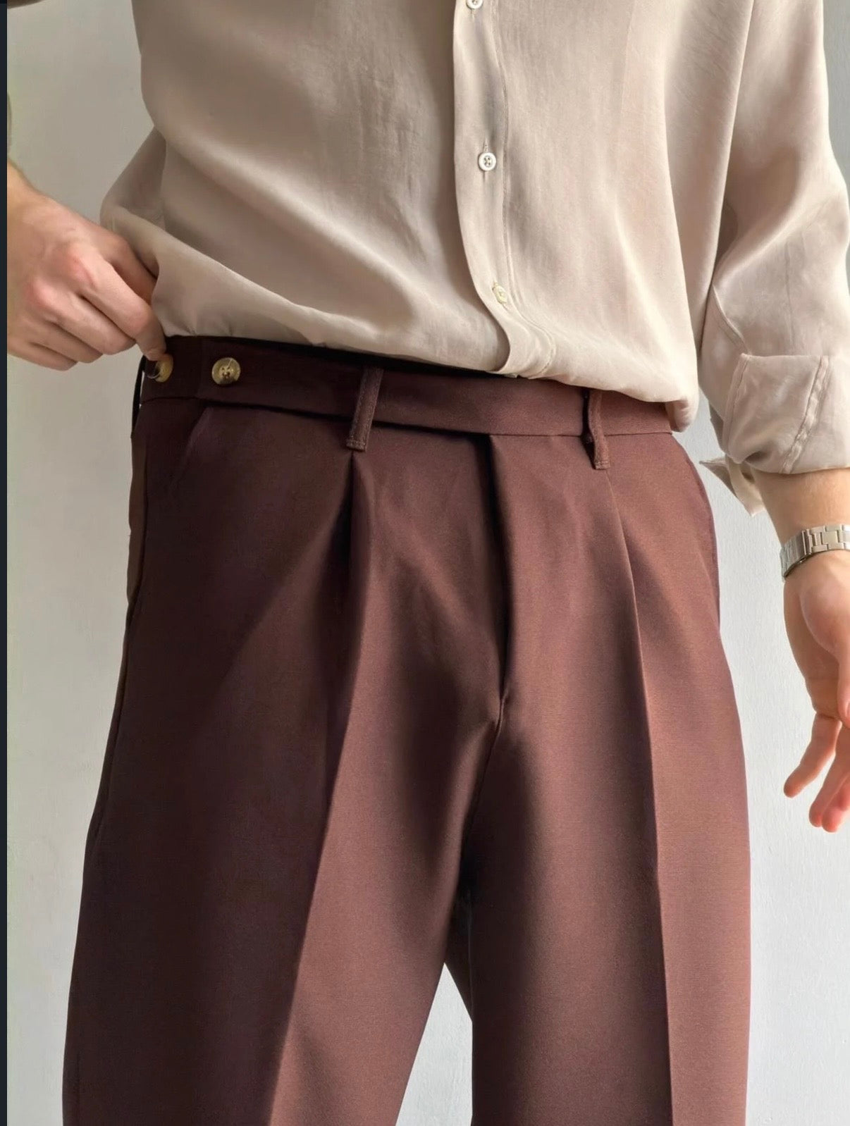 Relaxed Fit Stoffhose
