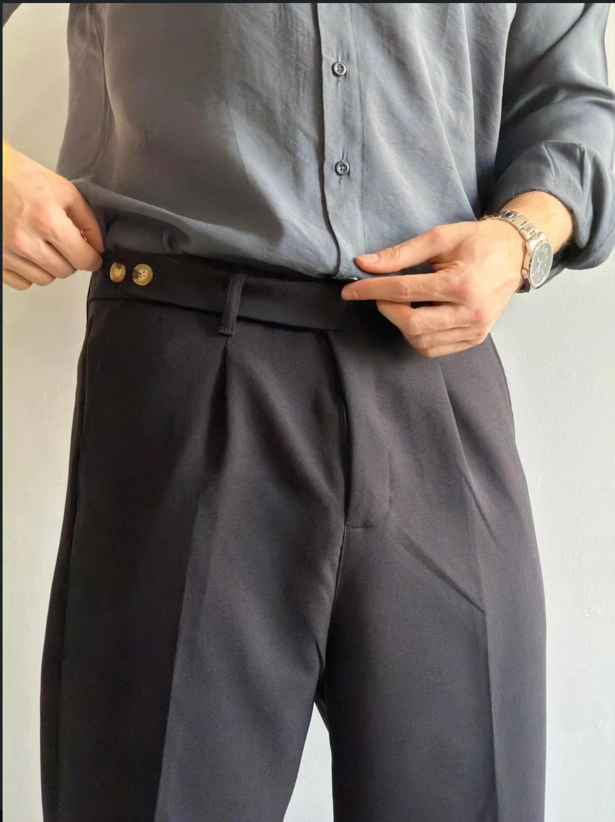 Relaxed Fit Stoffhose