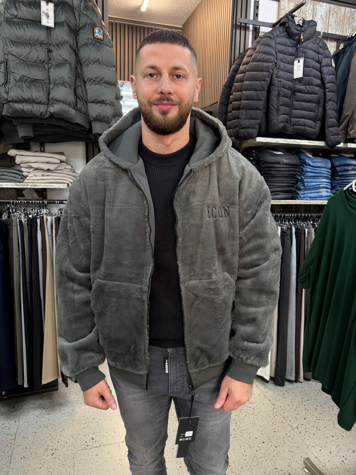 Icon Plüsch Jacke