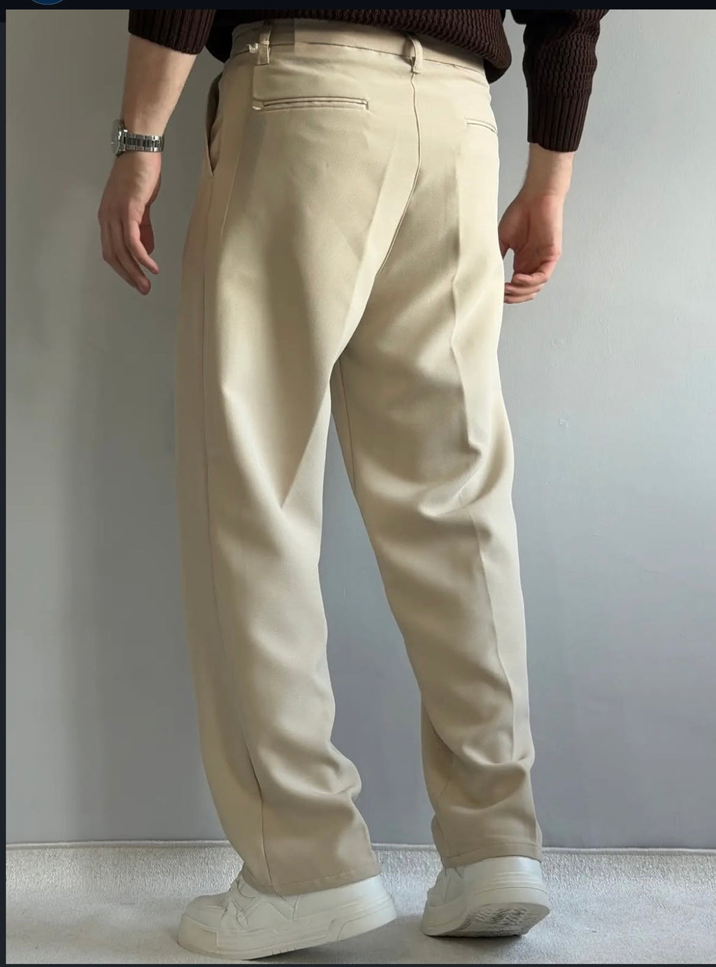 Relaxed Fit Stoffhose