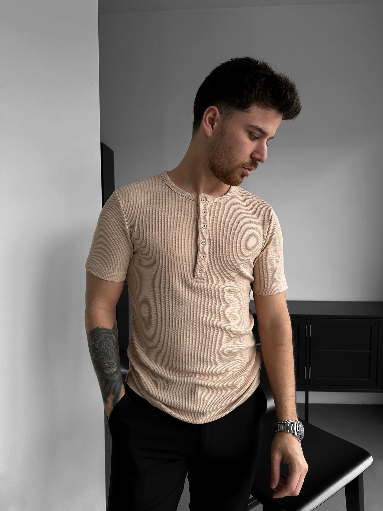 Polo Shirt – Leichter Stehkragen | Slim Fit