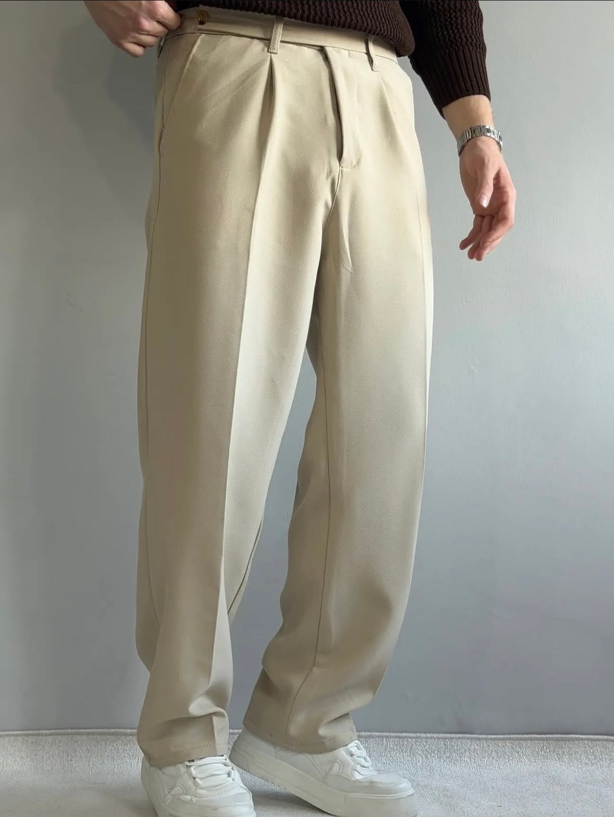 Relaxed Fit Stoffhose