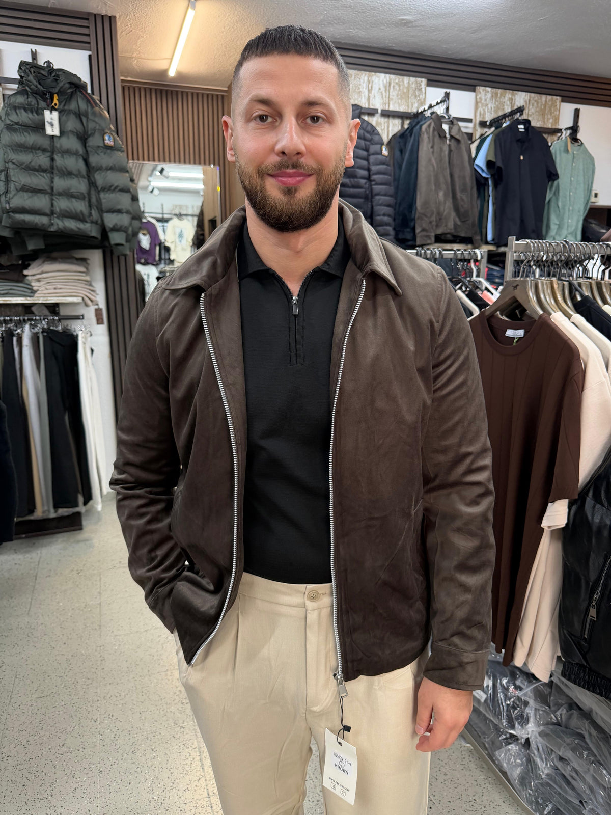 Übergangsjacke mit Schimmer