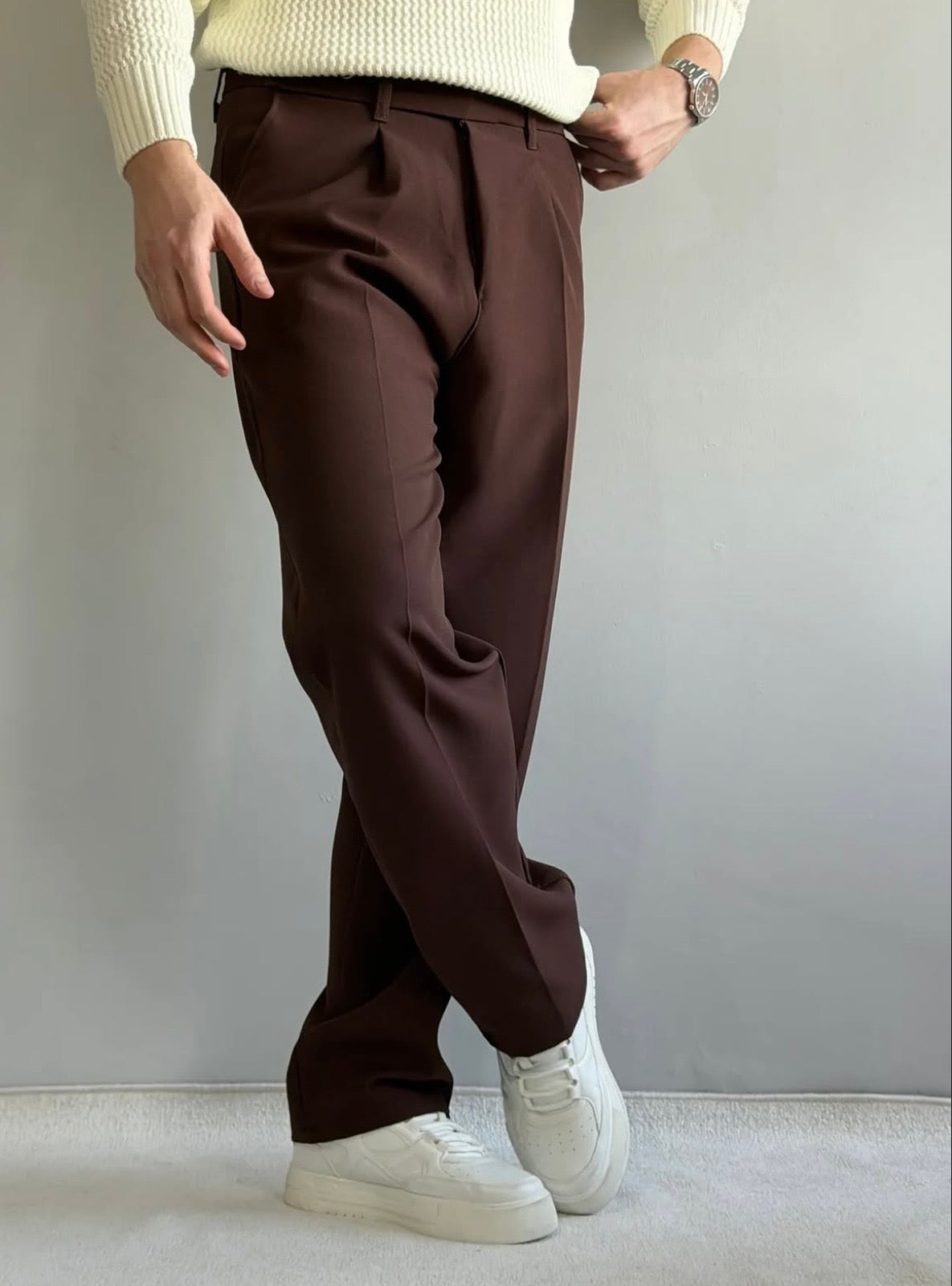 Relaxed Fit Stoffhose