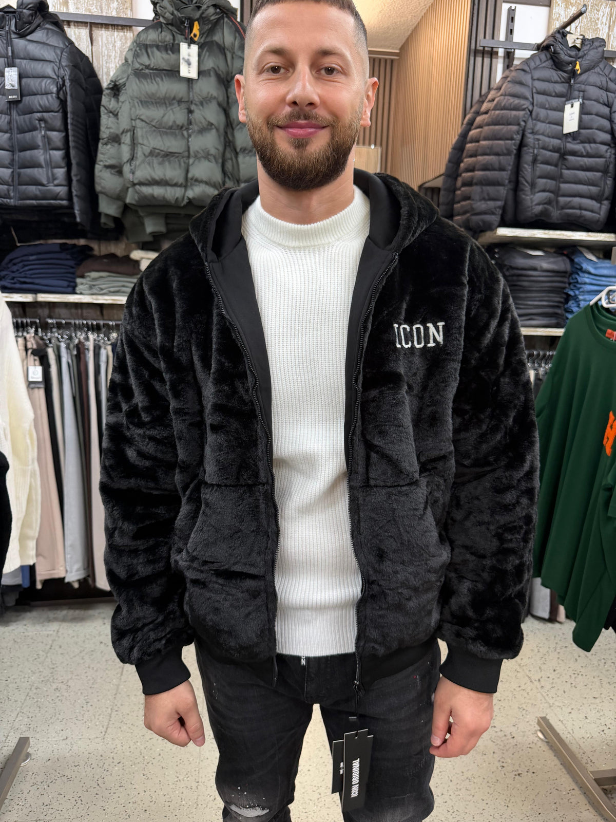 Icon Plüsch Jacke