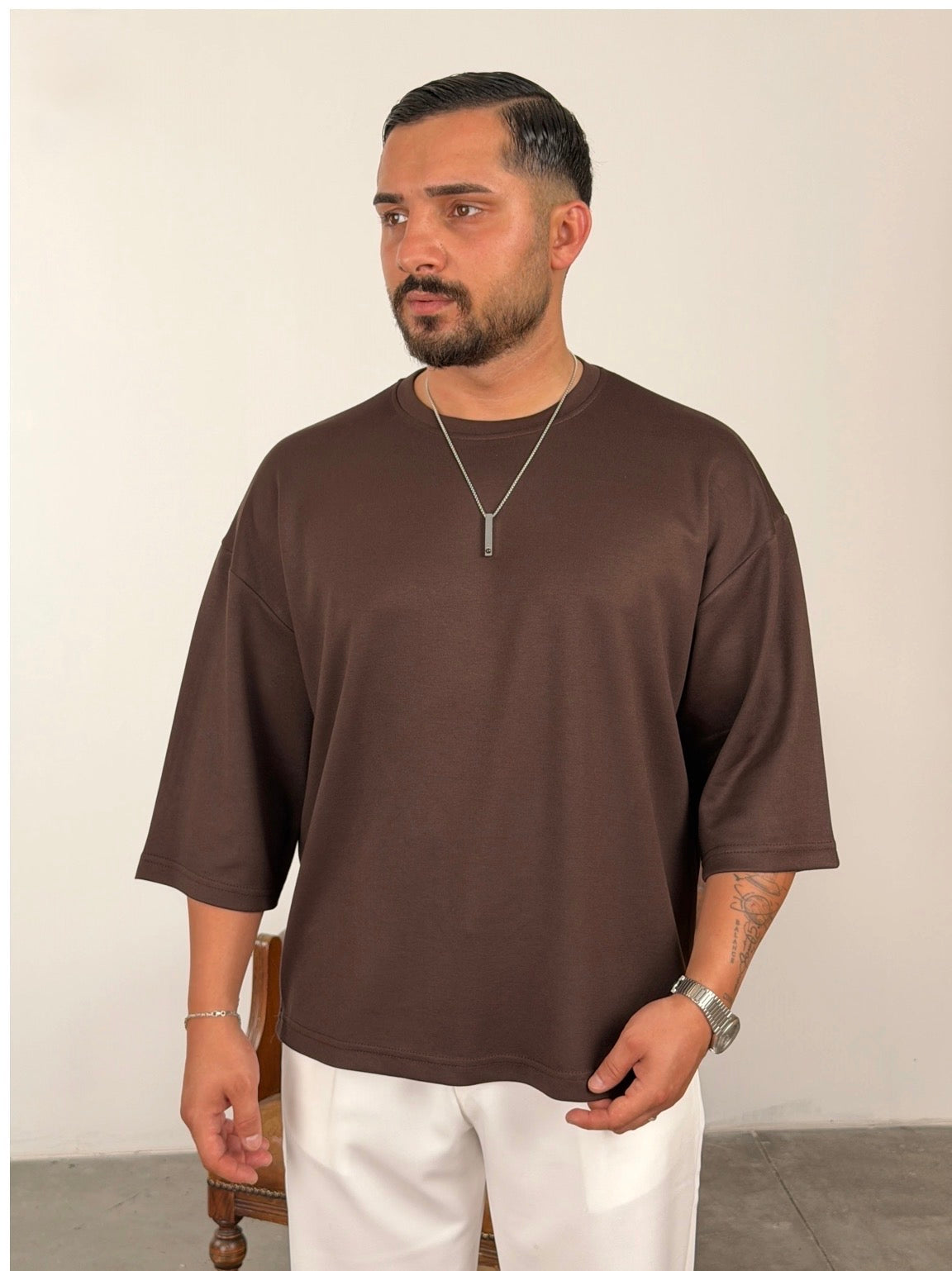 Oversize T-Shirt mit langen Ärmeln
