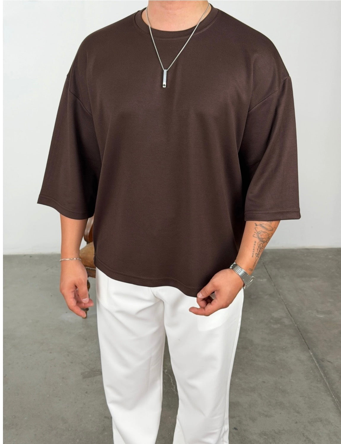 Oversize T-Shirt mit langen Ärmeln