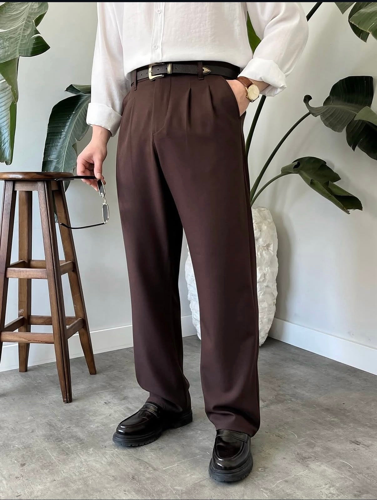 Baggy Stoffhose