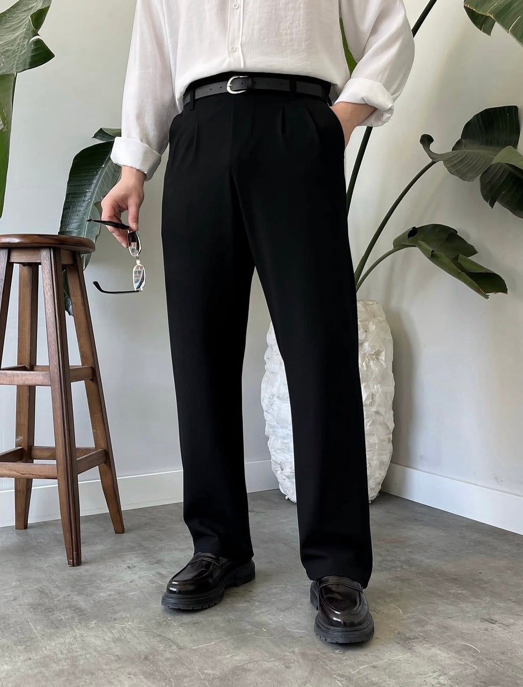 Baggy Stoffhose