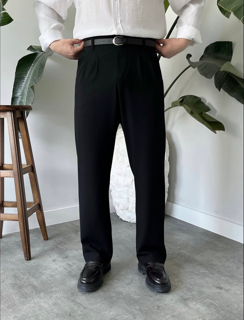 Baggy Stoffhose