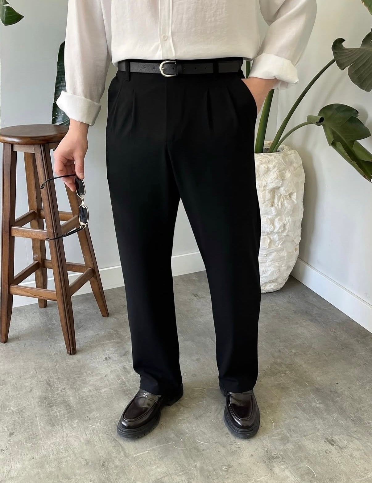 Baggy Stoffhose