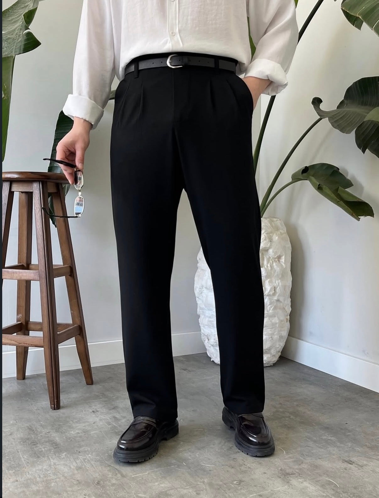 Baggy Stoffhose