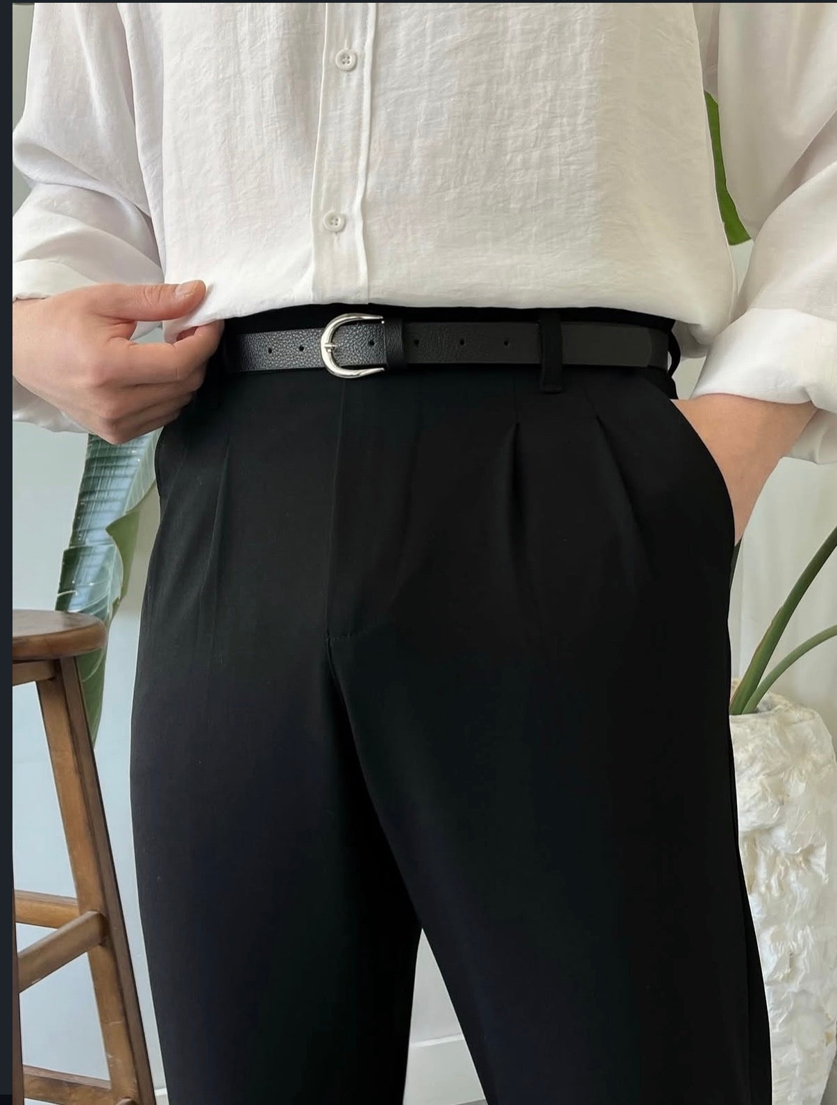 Baggy Stoffhose