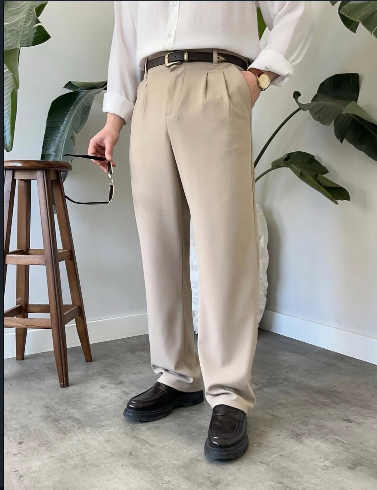 Baggy Stoffhose