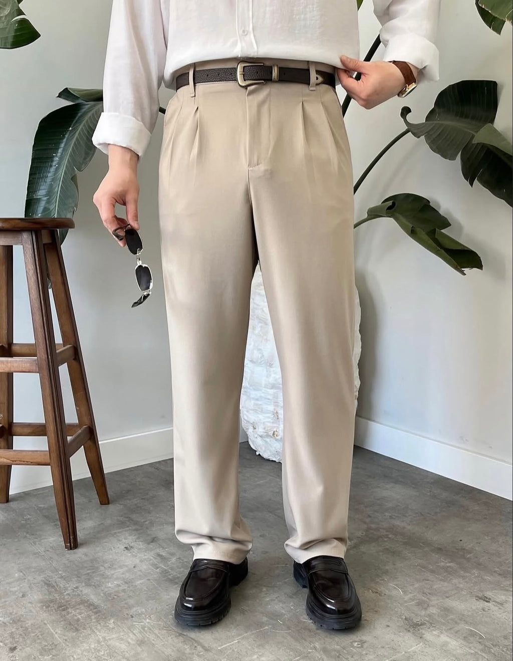 Baggy Stoffhose