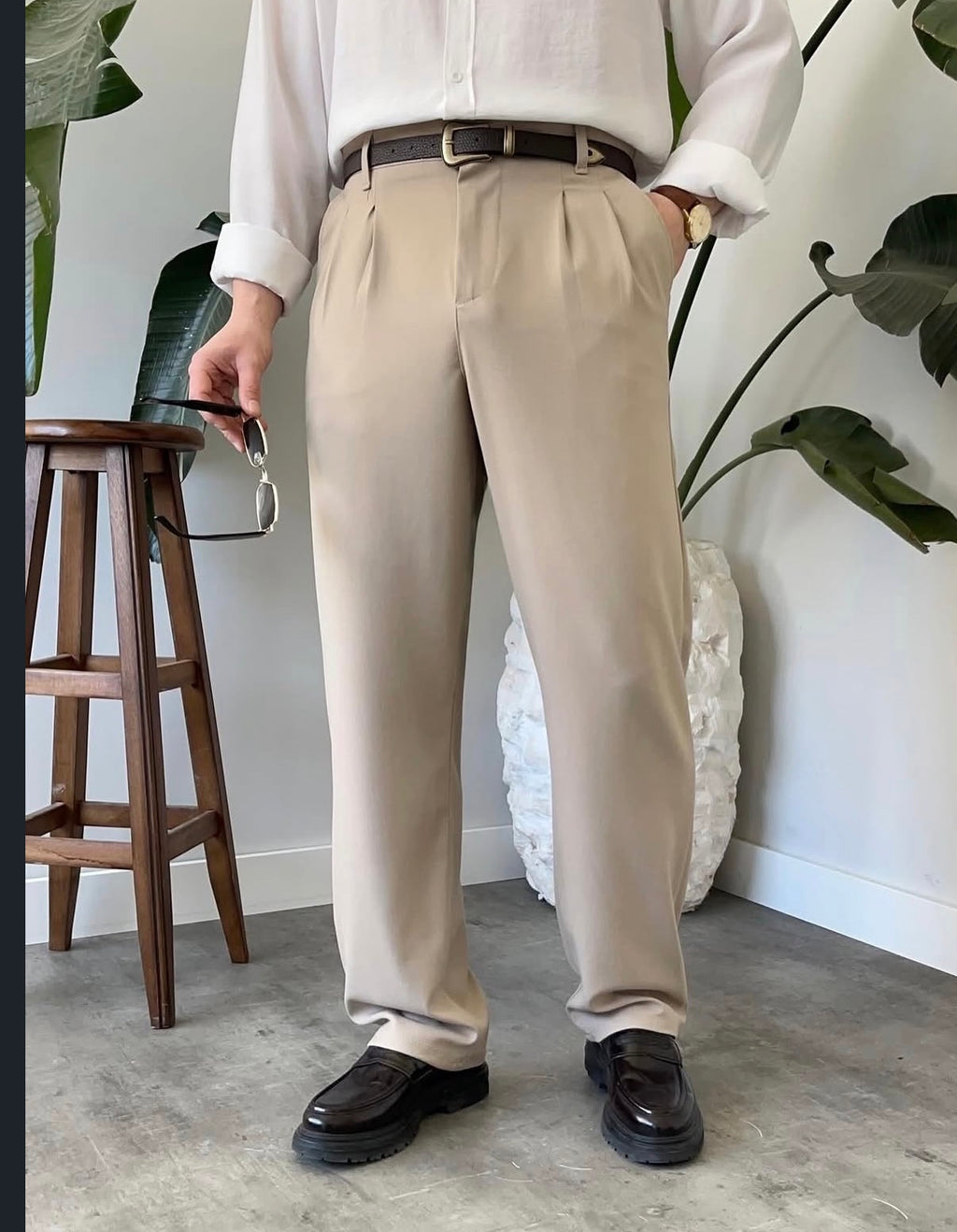 Baggy Stoffhose