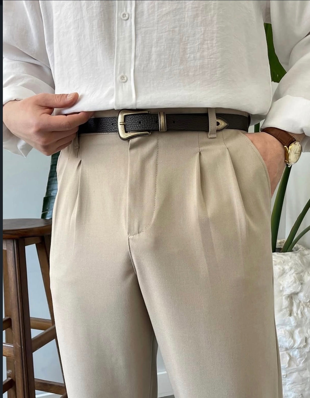 Baggy Stoffhose