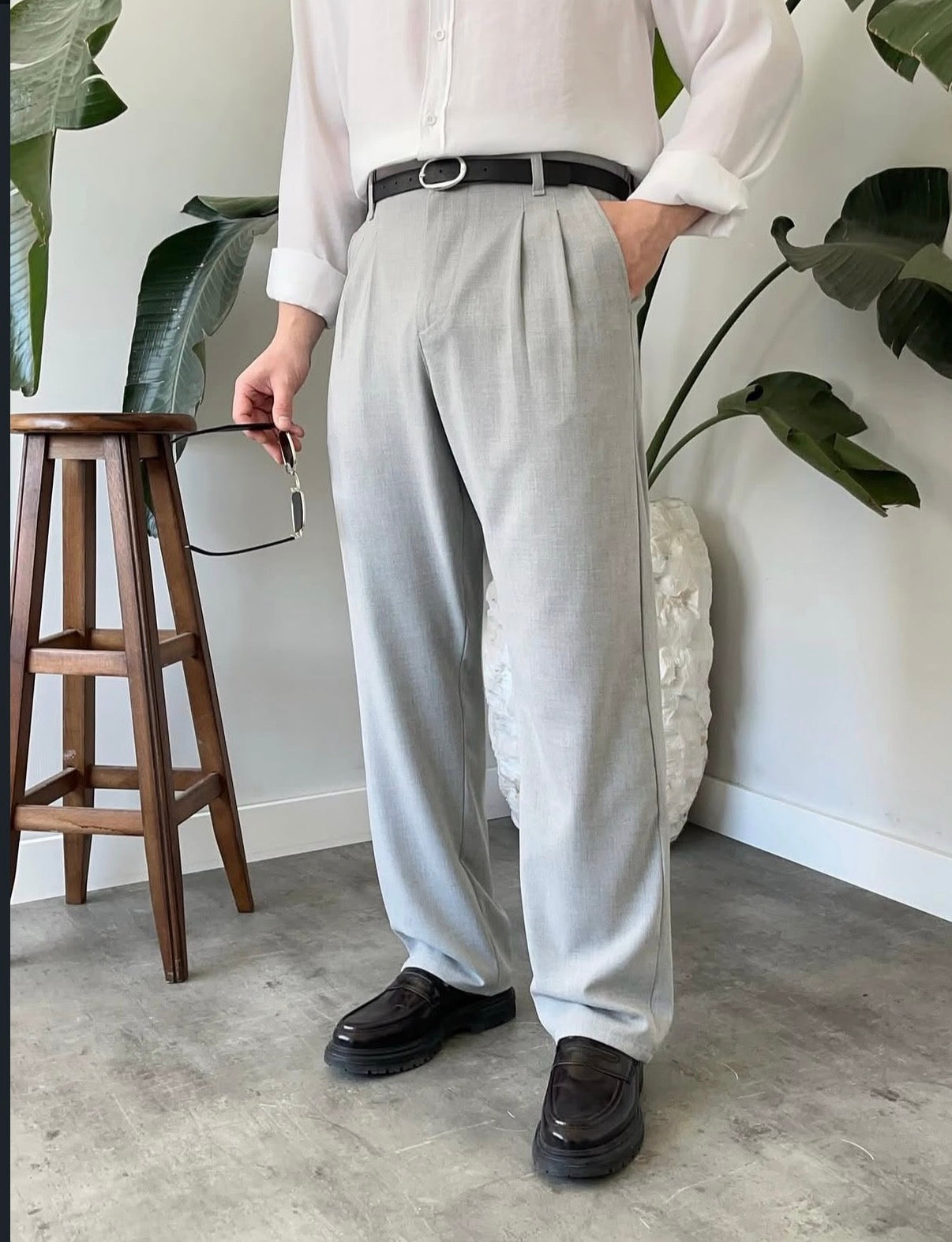 Baggy Stoffhose