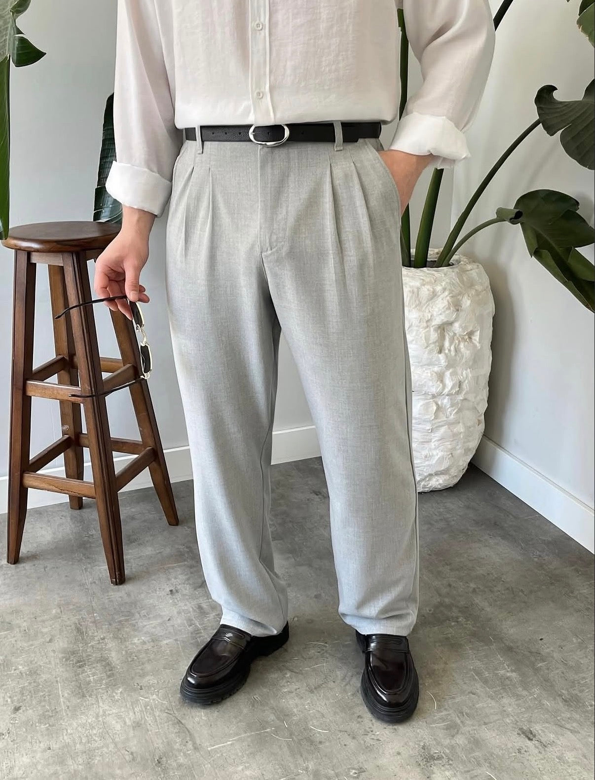 Baggy Stoffhose