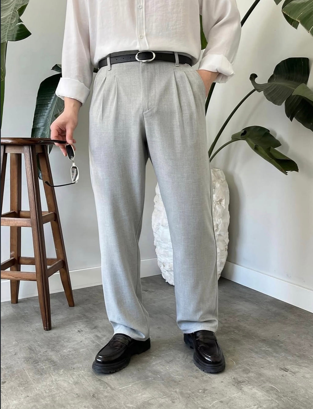 Baggy Stoffhose