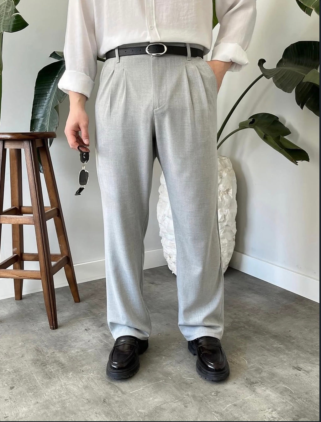 Baggy Stoffhose