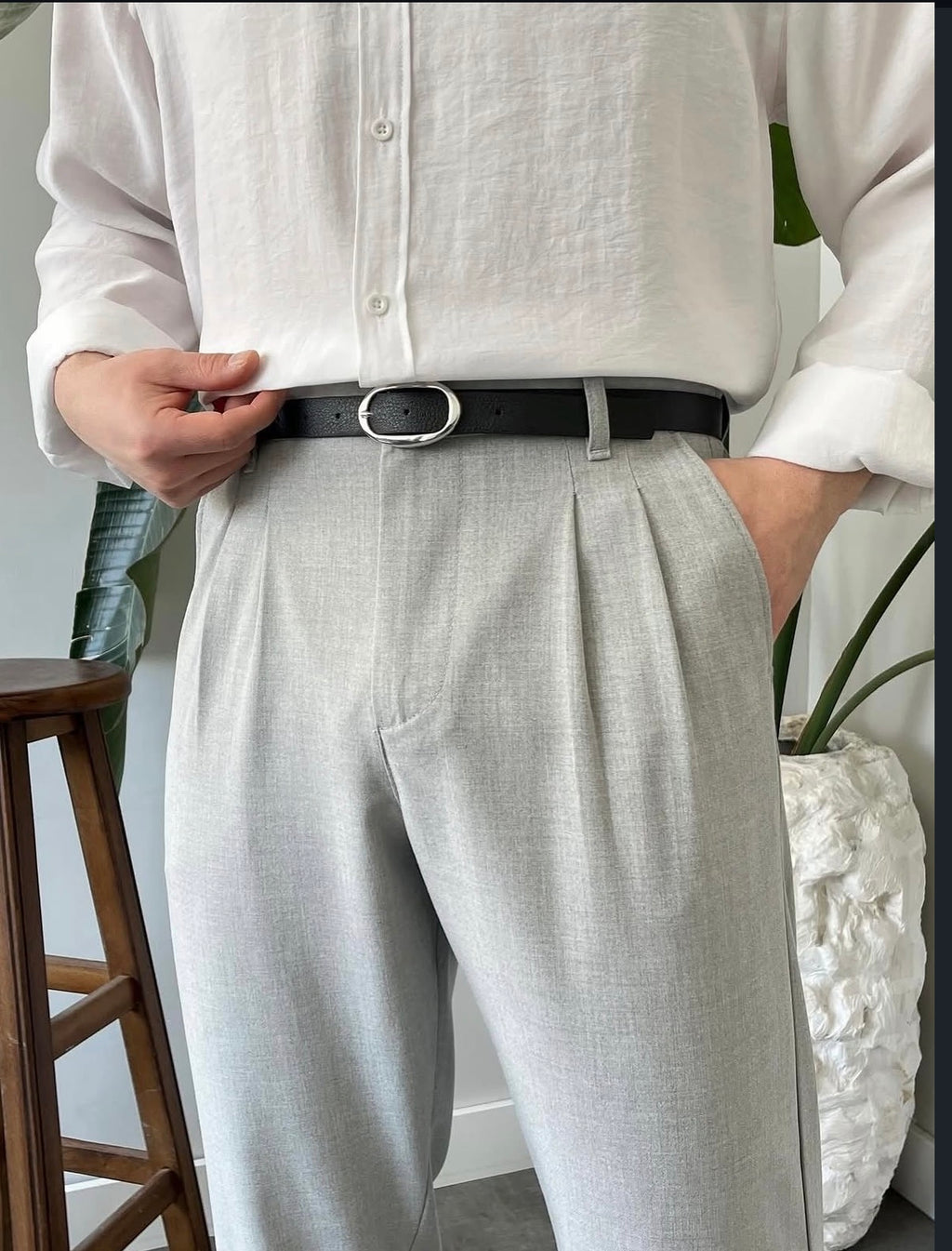 Baggy Stoffhose