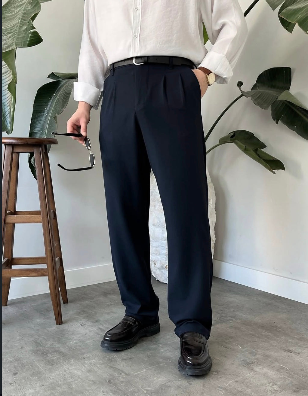 Baggy Stoffhose