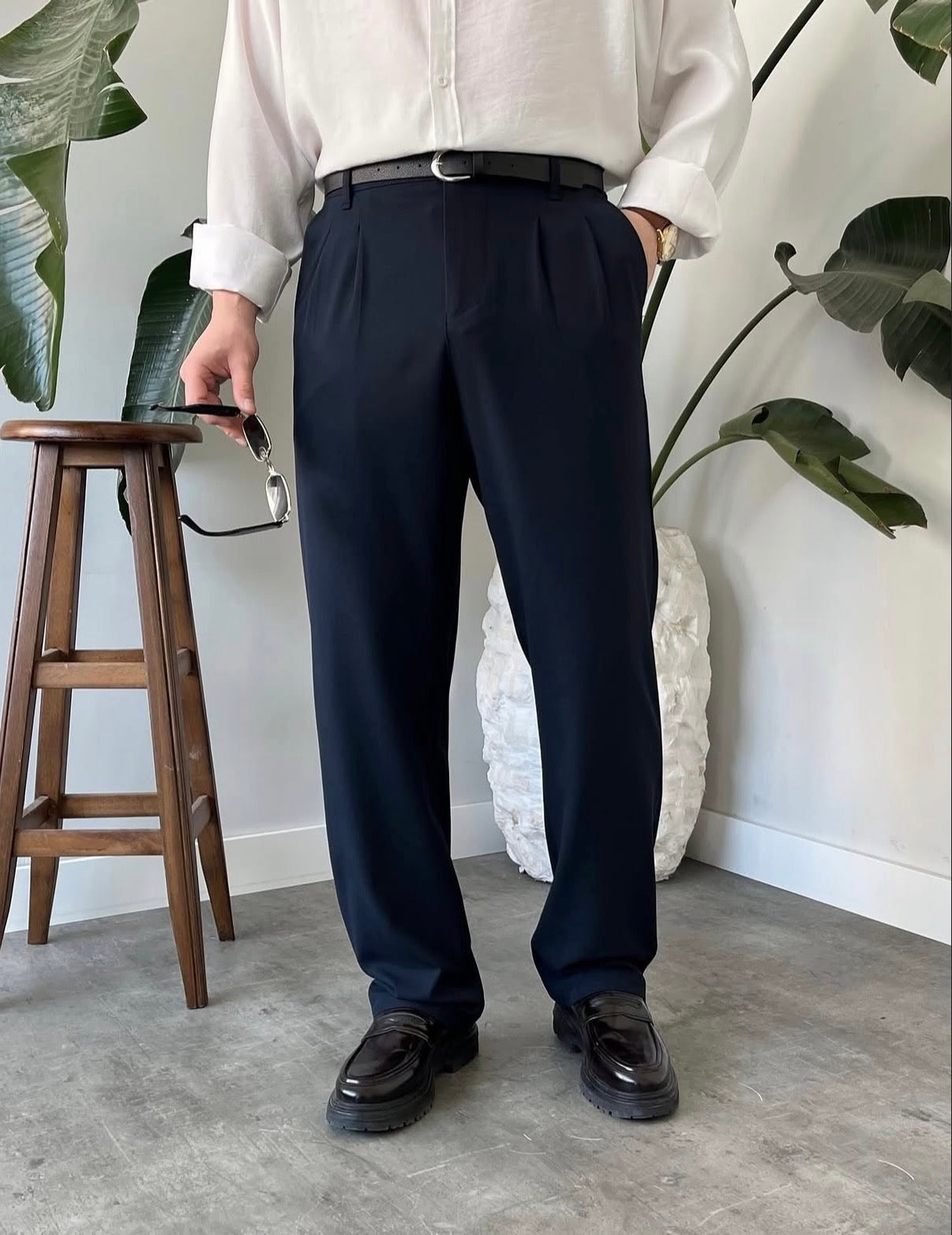 Baggy Stoffhose