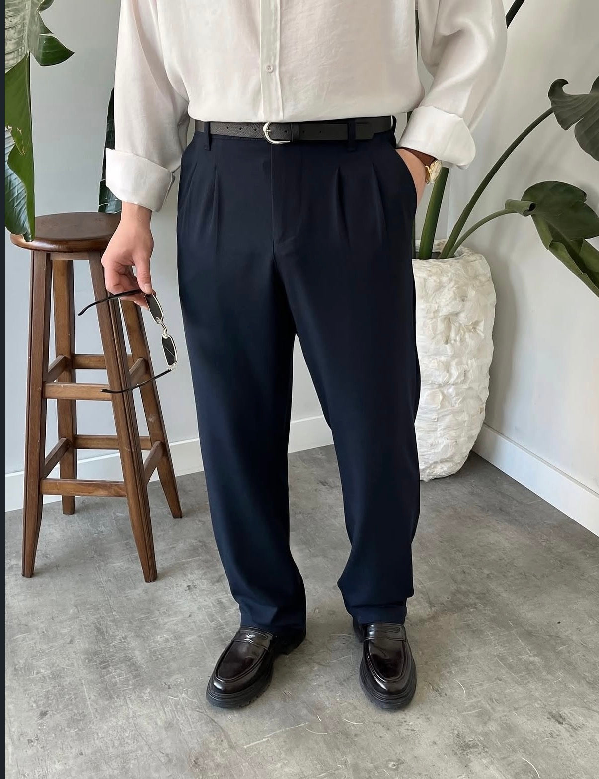 Baggy Stoffhose