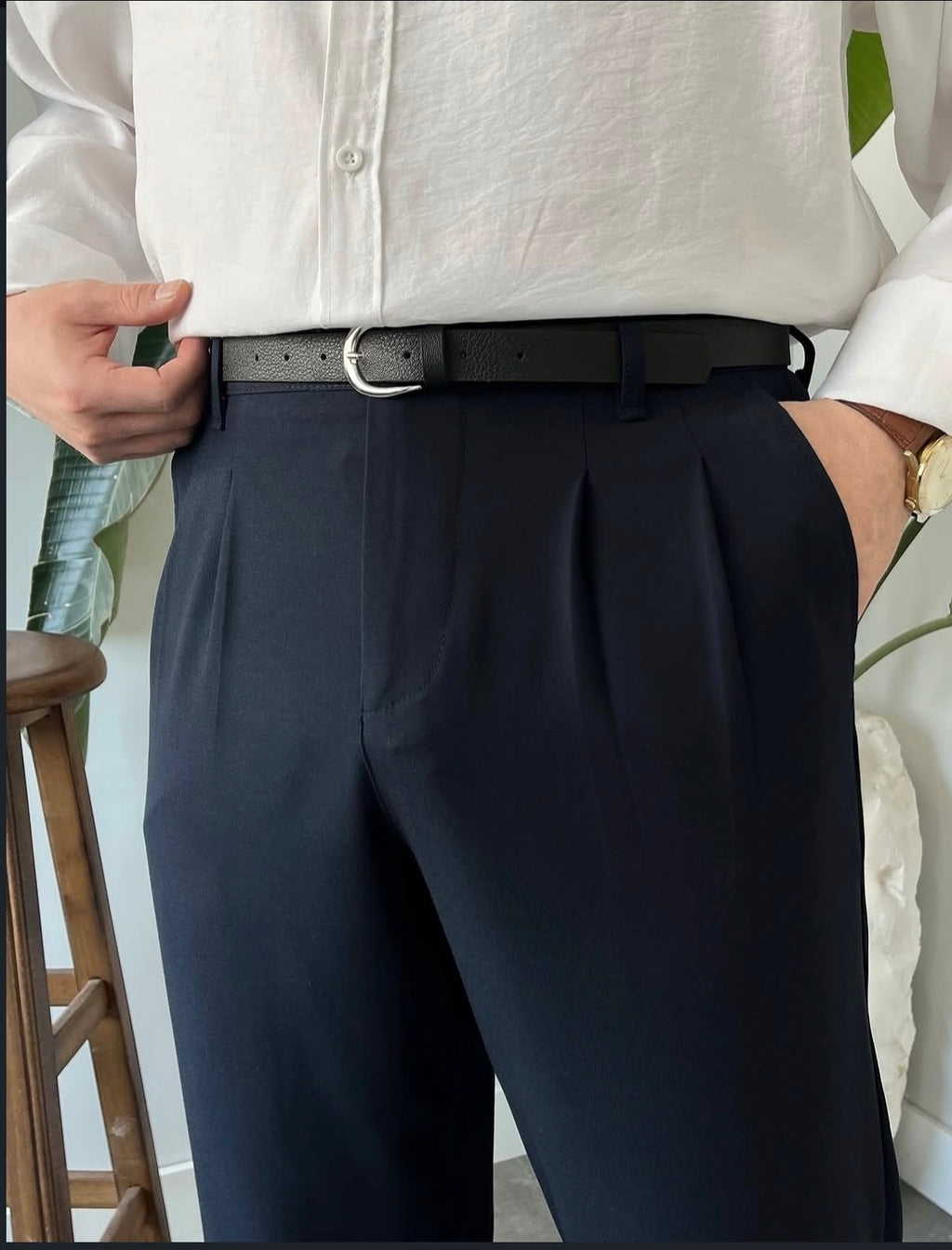 Baggy Stoffhose