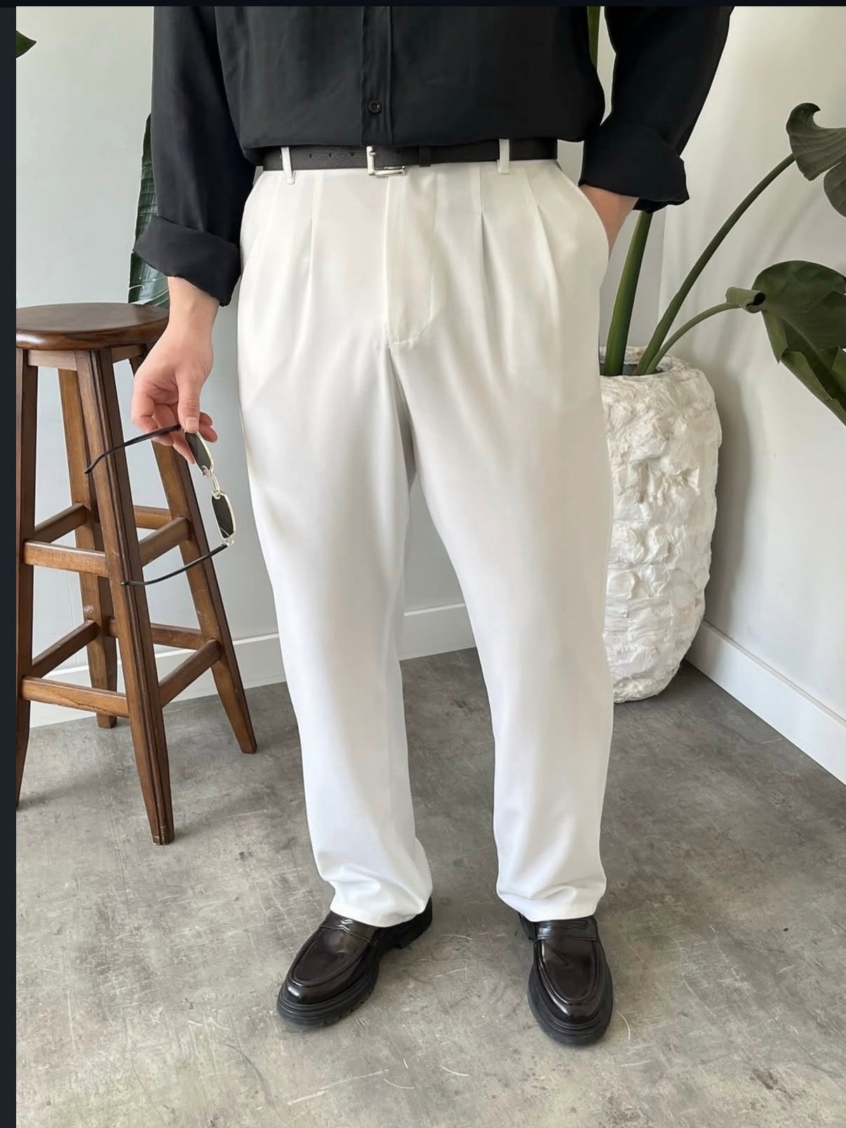 Baggy Stoffhose