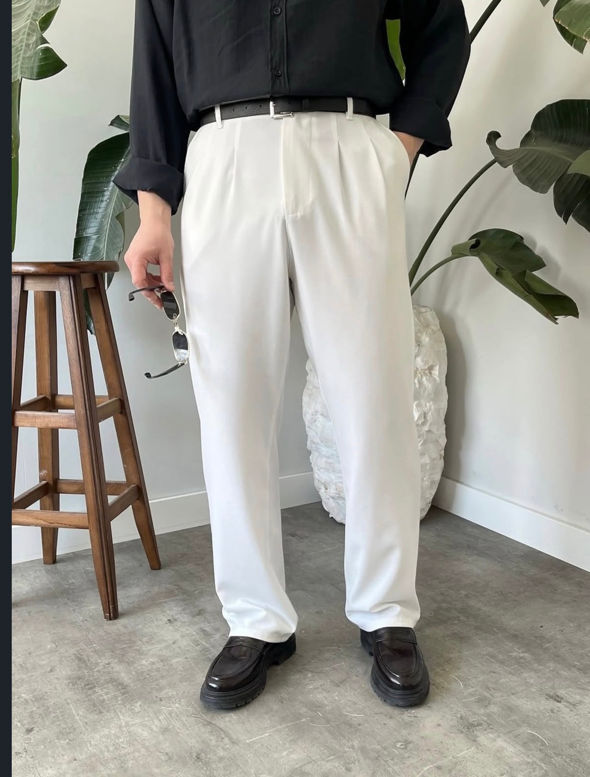 Baggy Stoffhose