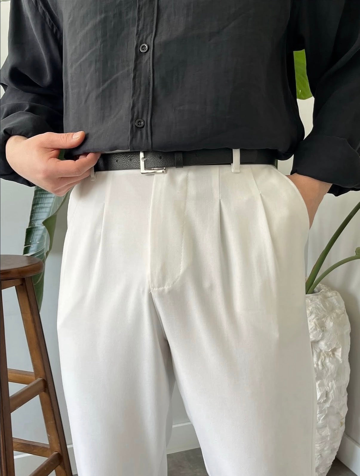 Baggy Stoffhose