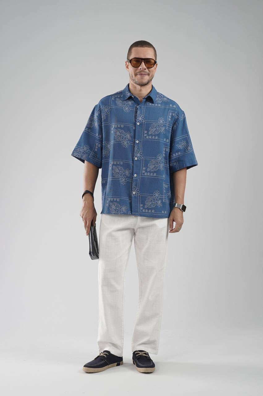Oversize Leinenhemd