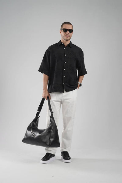 Oversize Leinenhemd
