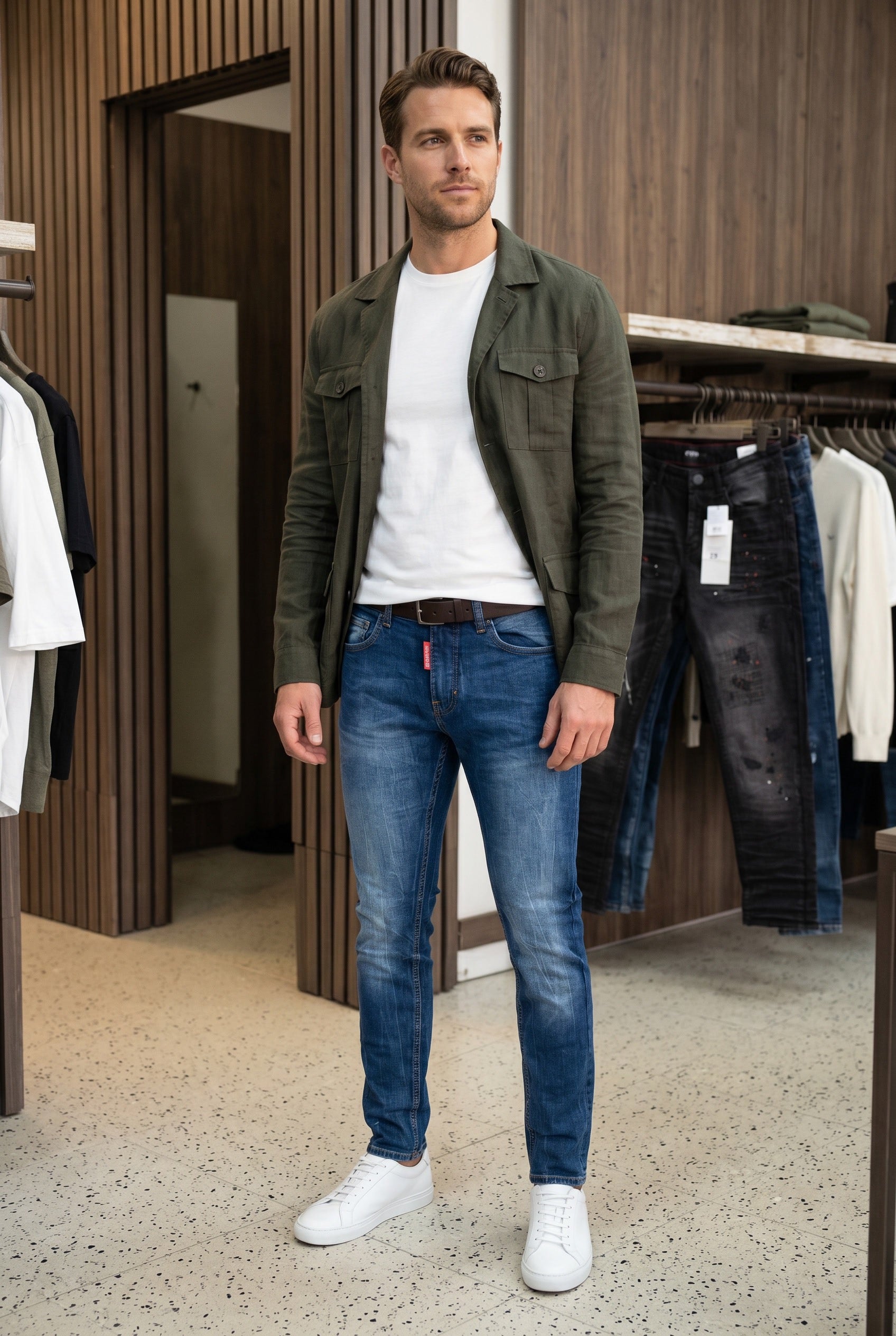 Basic Slim-Fit Icon Jeans
