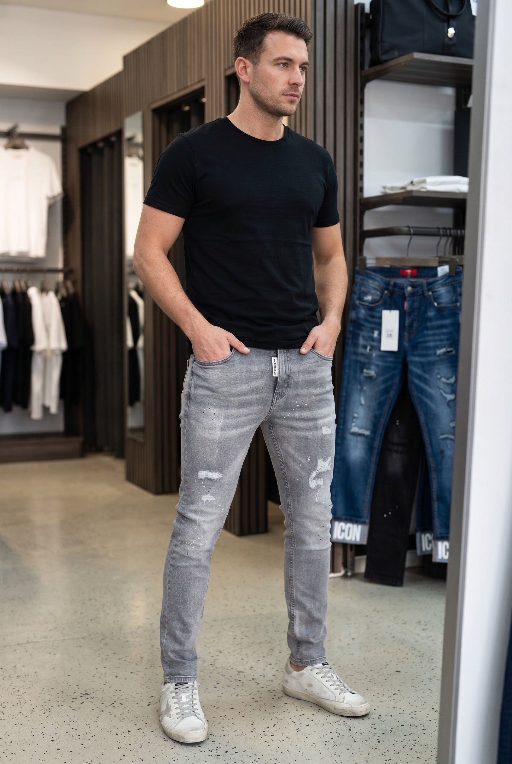 Slim-Fit Icon Jeans