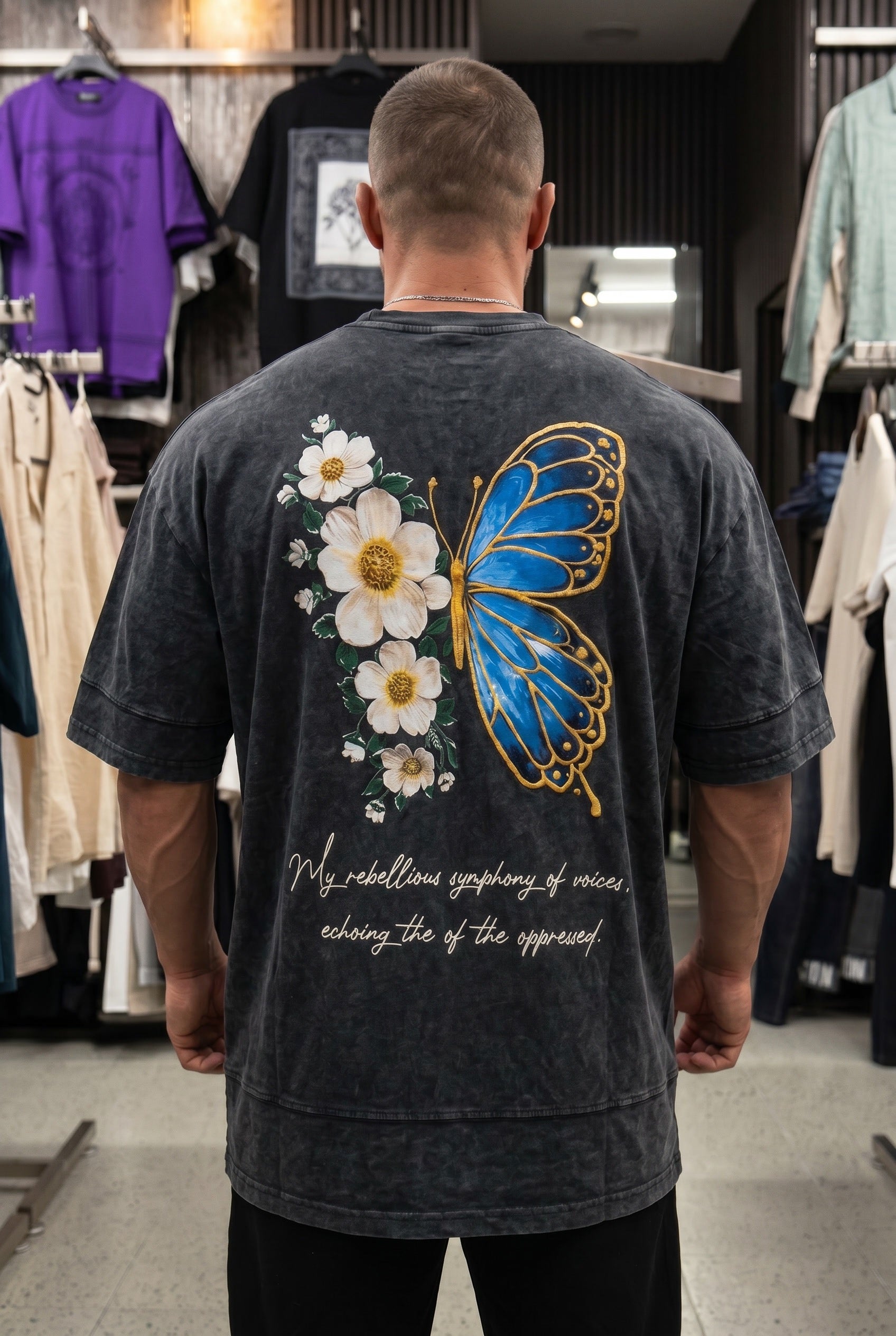 Oversize T-Shirt mit Aufdruck