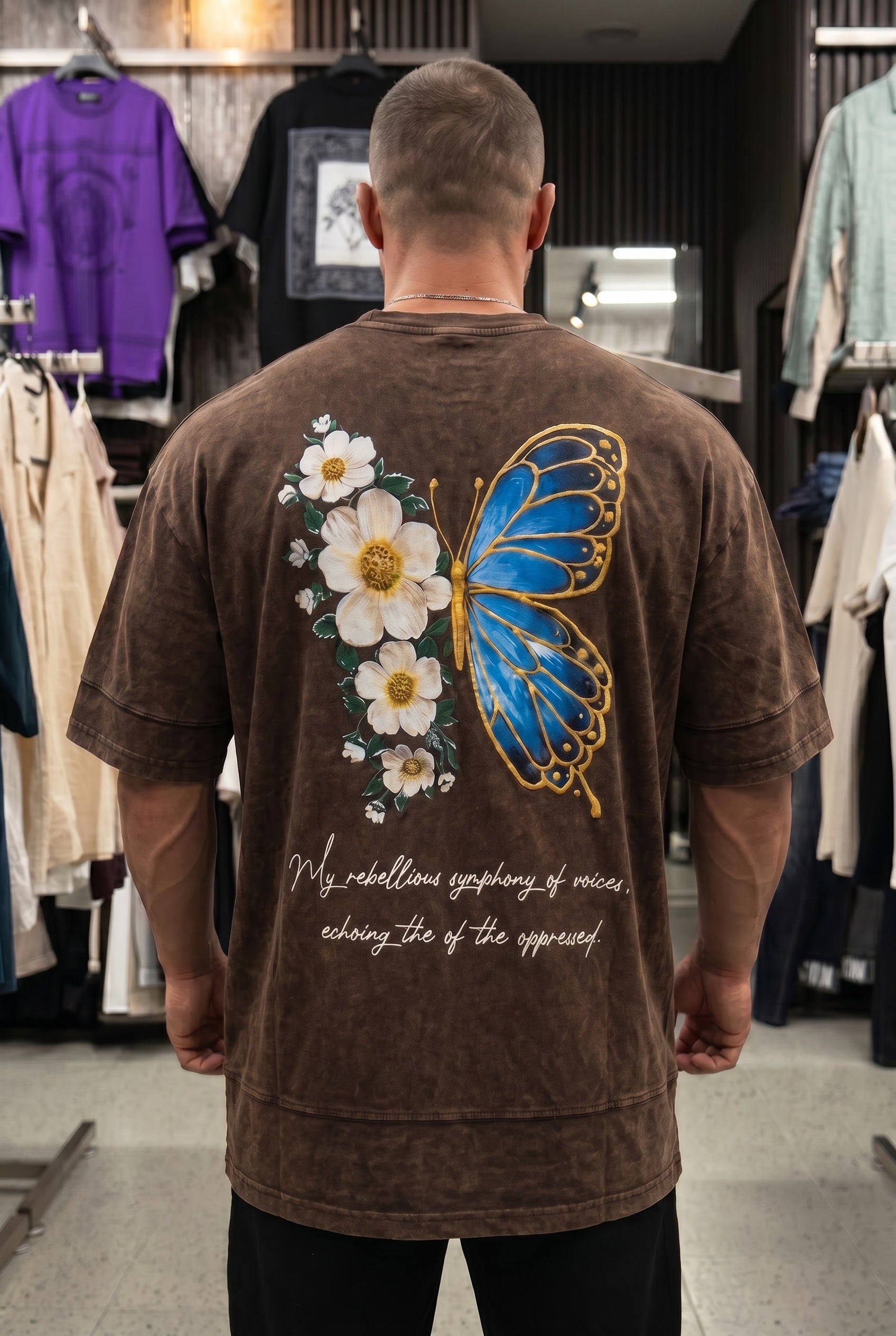 Oversize T-Shirt mit Aufdruck