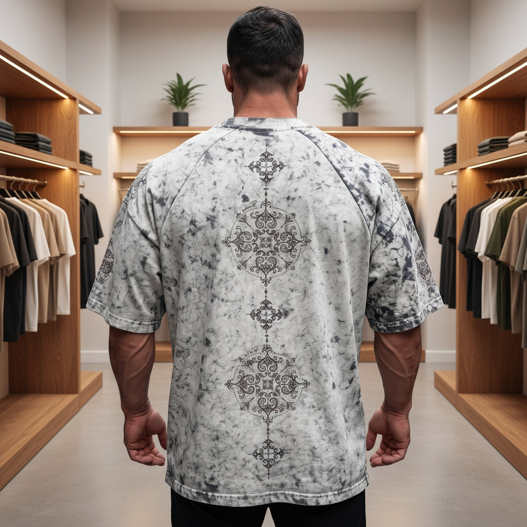 Oversize T-Shirt mit verwaschenem Look