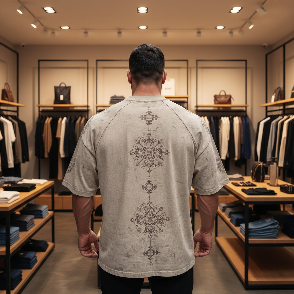 Oversize T-Shirt mit verwaschenem Look