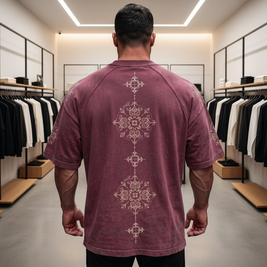 Oversize T-Shirt mit verwaschenem Look