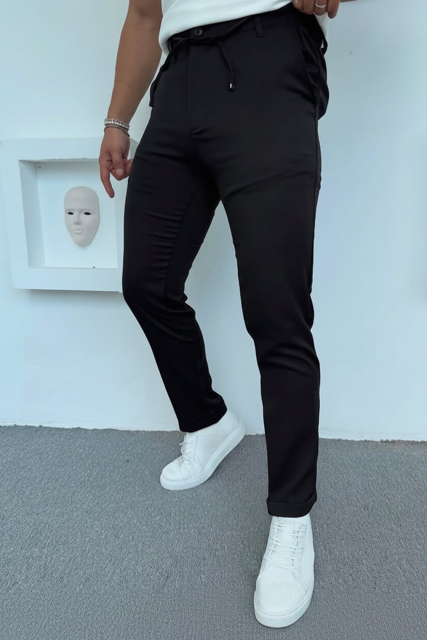 Jogger Stoffhose Slim Fit