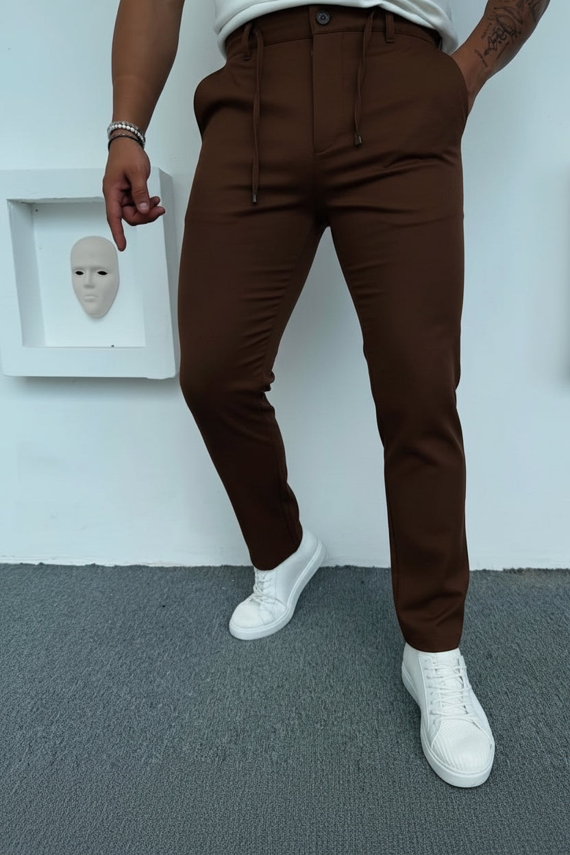 Jogger Stoffhose Slim Fit
