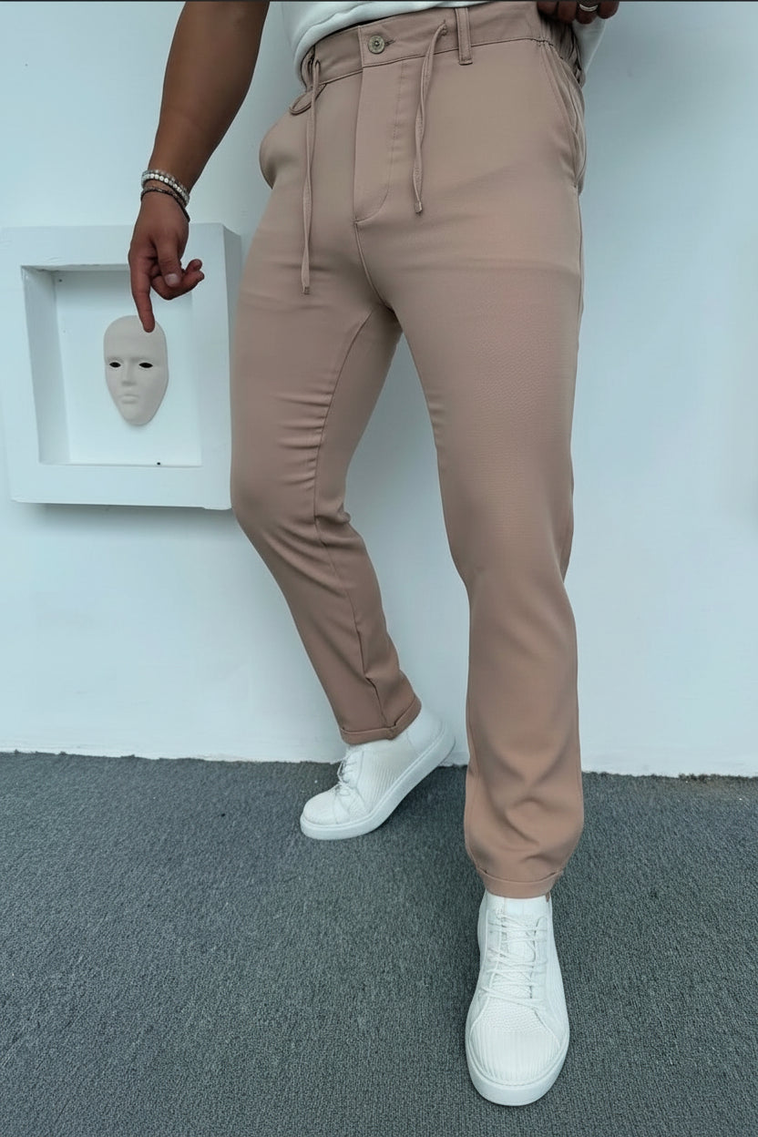 Jogger Stoffhose Slim Fit