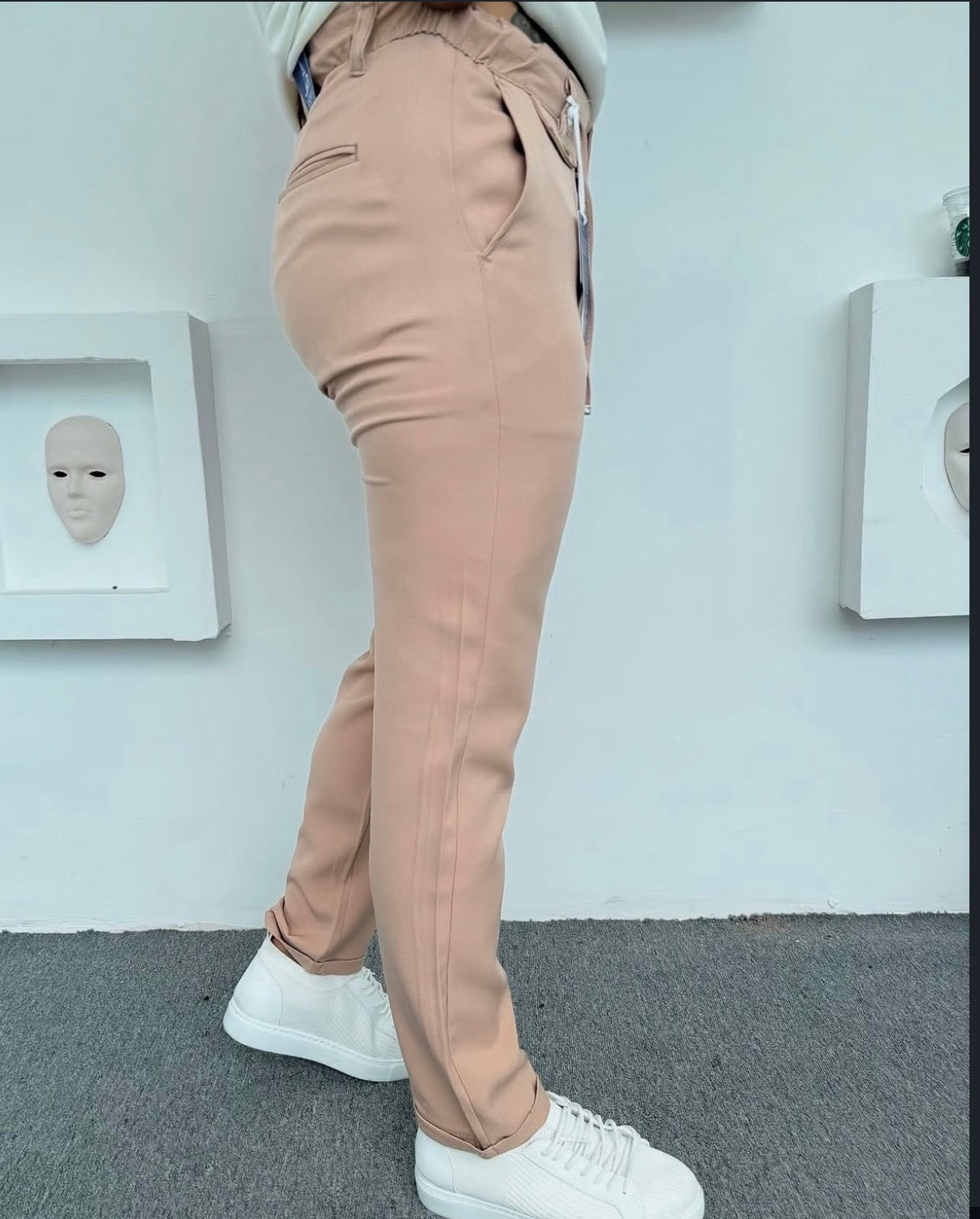 Jogger Stoffhose Slim Fit